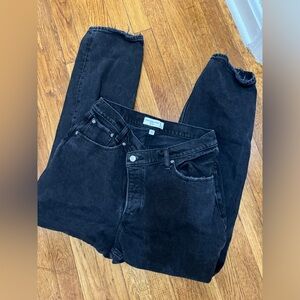 Abercrombie cross waist dad jean